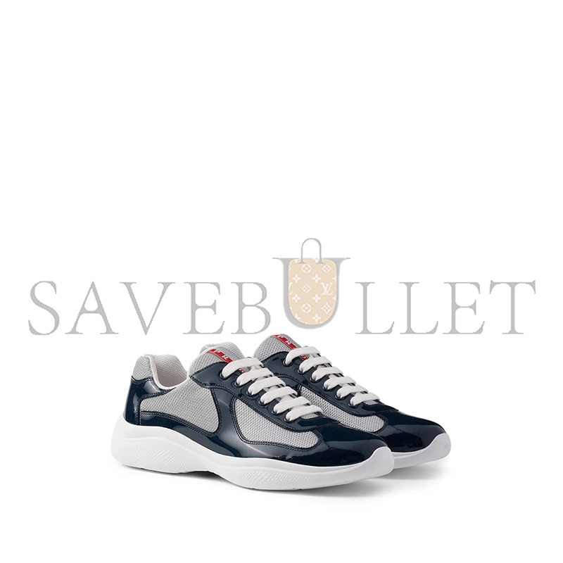 PRADA PATENT LEATHER AND TECHNICAL FABRIC PRADA AMERICA'S CUP SNEAKERS 4E3400 PRADA PATENT LEATHER AND TECHNICAL FABRIC PRADA AMERICA'S CUP SNEAKERS 4E3400